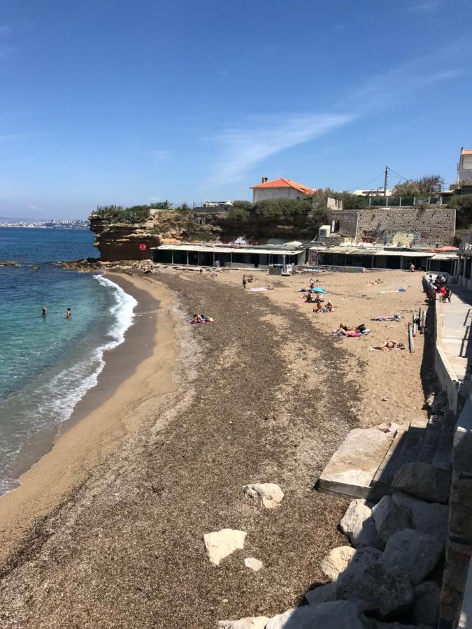 Le Cabanon Bleu Sur La Plage Marseille Extérieur photo